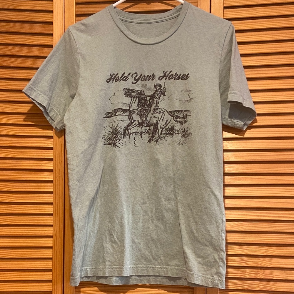 Graphic Print Sage Green T-Shirt